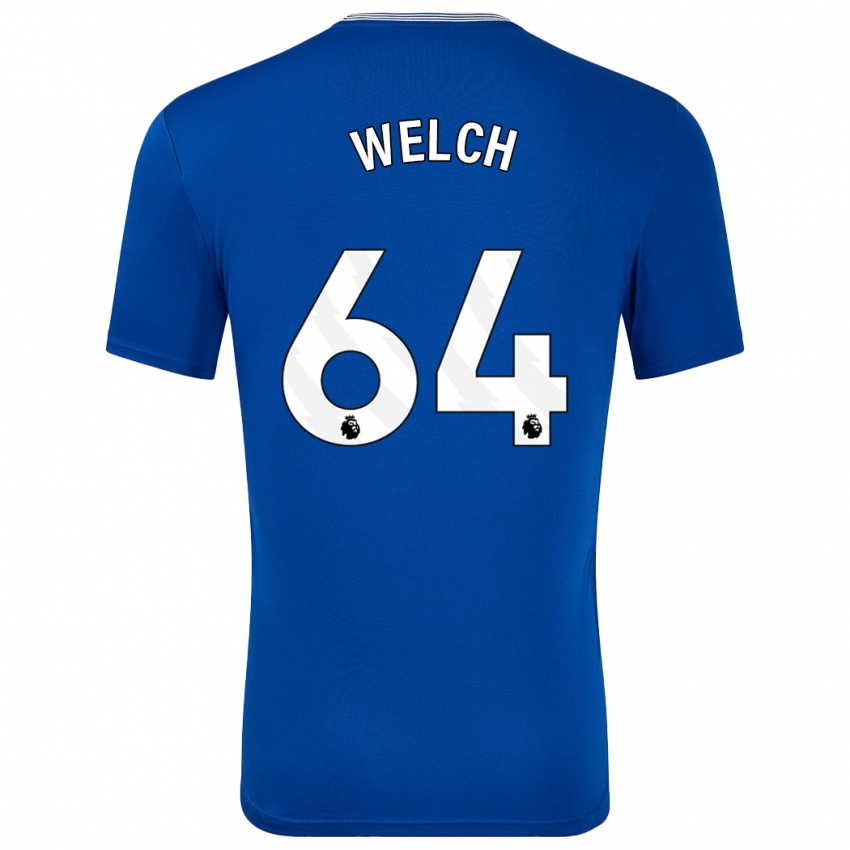 Homem Camisola Reece Welch #64 Azul Com Principal 2024/25 Camisa Brasil