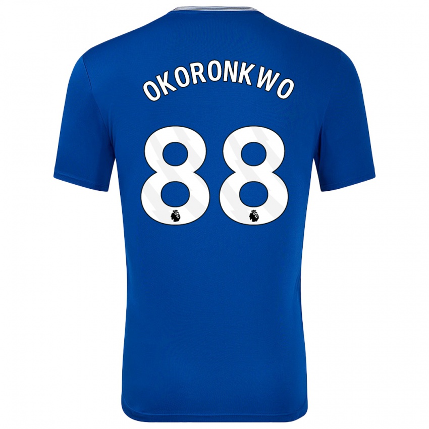 Homem Camisola Francis Okoronkwo #88 Azul Com Principal 2024/25 Camisa Brasil