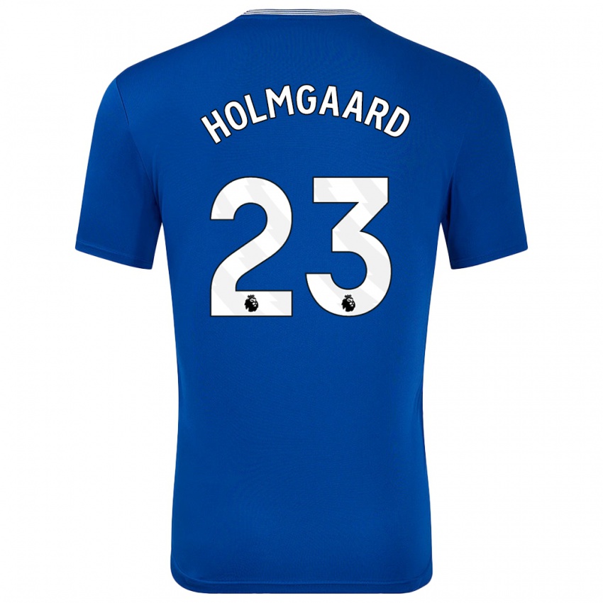 Homem Camisola Sara Holmgaard #23 Azul Com Principal 2024/25 Camisa Brasil