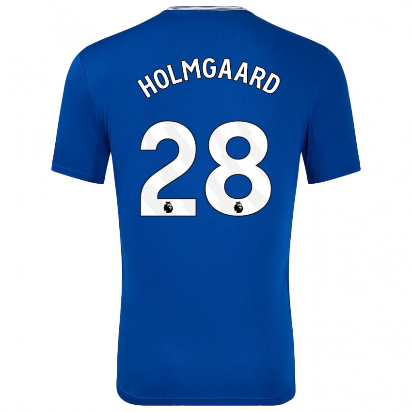 Homem Camisola Karen Holmgaard #28 Azul Com Principal 2024/25 Camisa Brasil