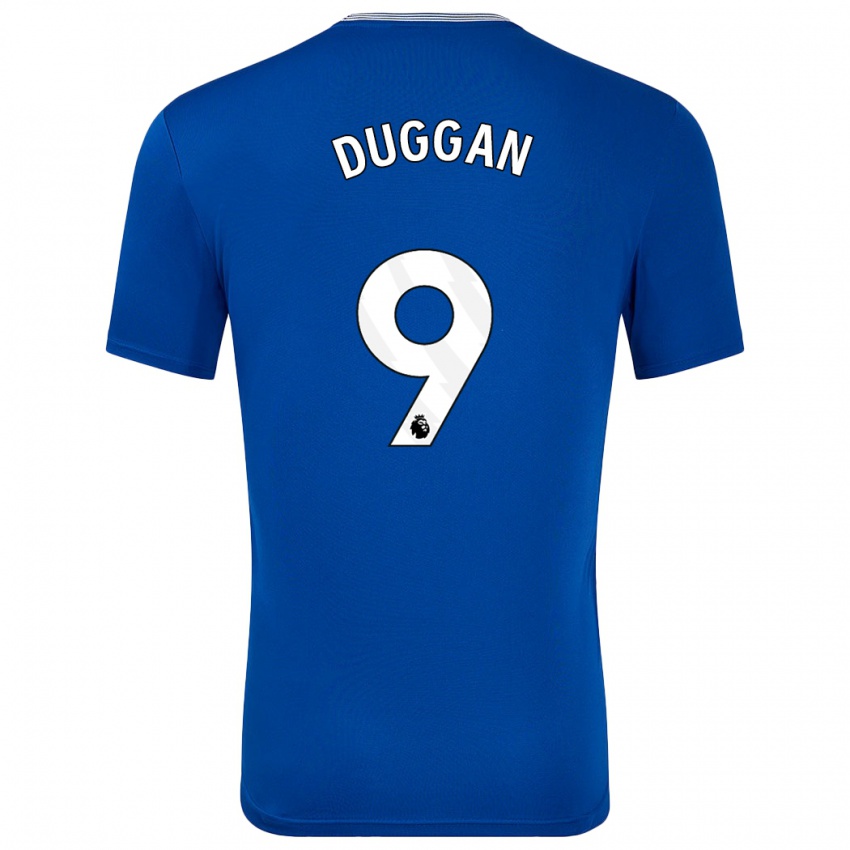 Homem Camisola Toni Duggan #9 Azul Com Principal 2024/25 Camisa Brasil