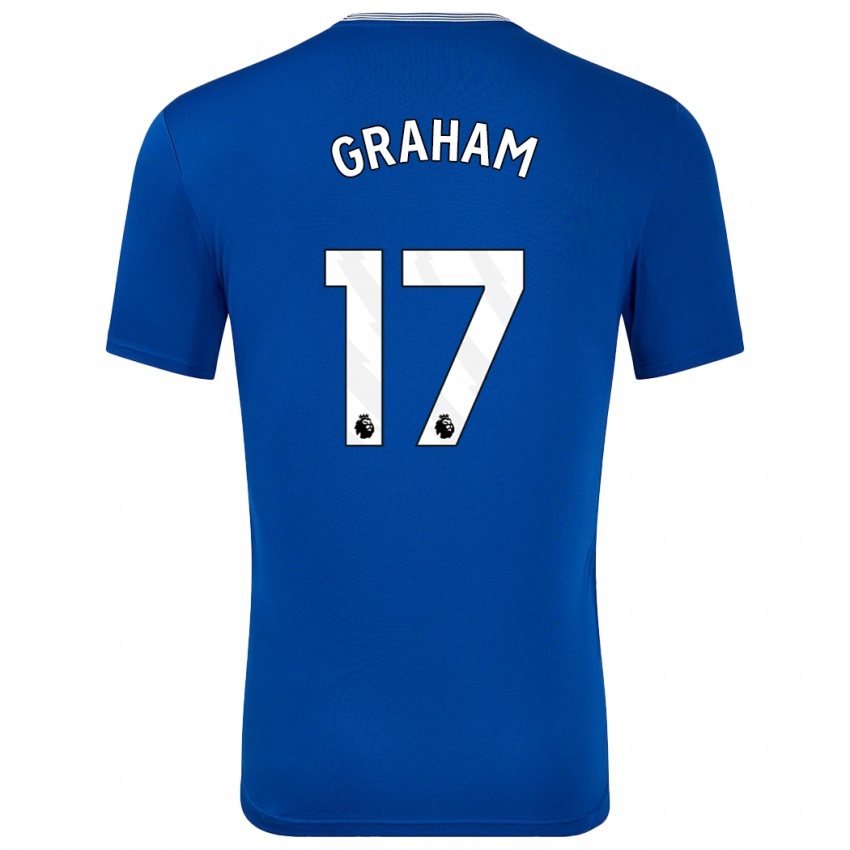 Homem Camisola Lucy Graham #17 Azul Com Principal 2024/25 Camisa Brasil