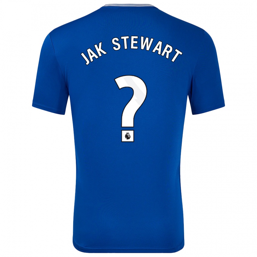 Homem Camisola Jak Stewart #0 Azul Com Principal 2024/25 Camisa Brasil