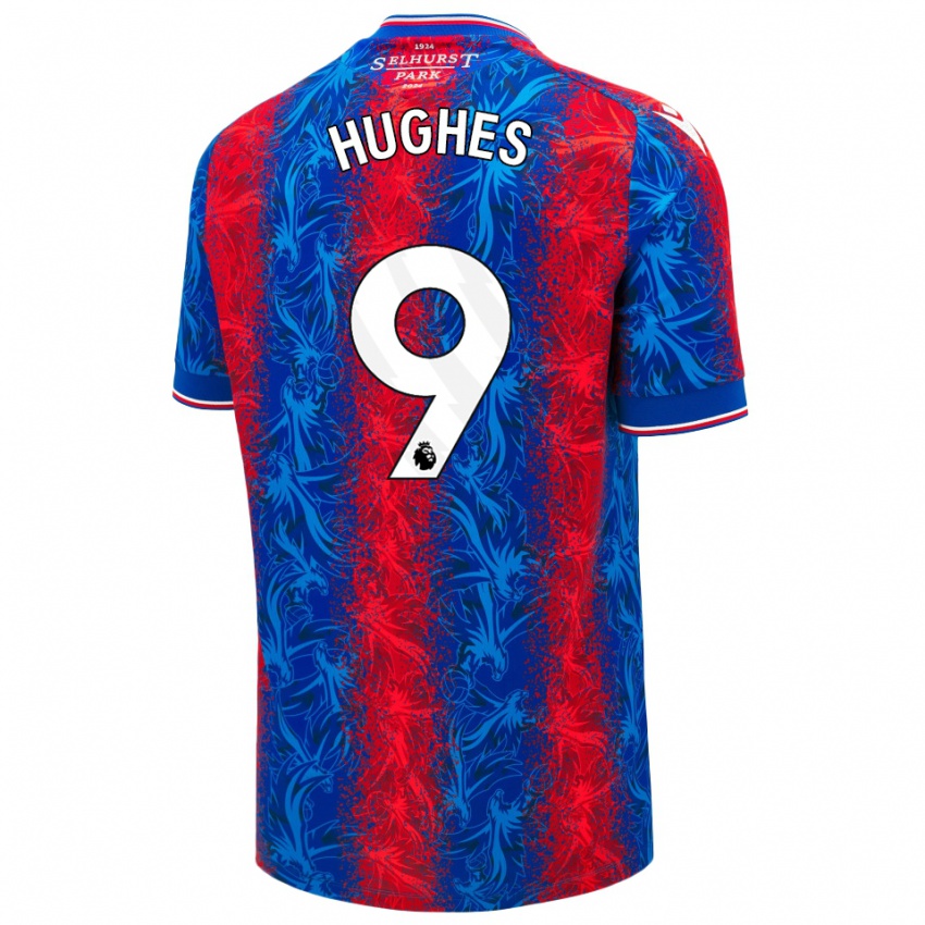 Homem Camisola Elise Hughes #9 Listras Azul Vermelha Principal 2024/25 Camisa Brasil