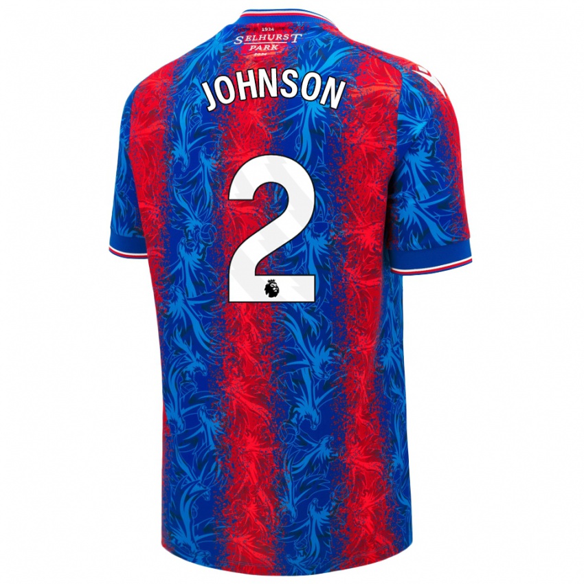 Homem Camisola Annabel Johnson #2 Listras Azul Vermelha Principal 2024/25 Camisa Brasil