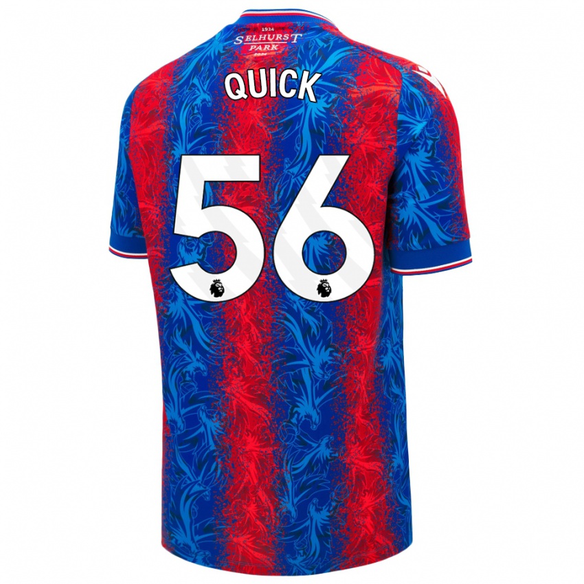 Homem Camisola Daniel Quick #56 Listras Azul Vermelha Principal 2024/25 Camisa Brasil