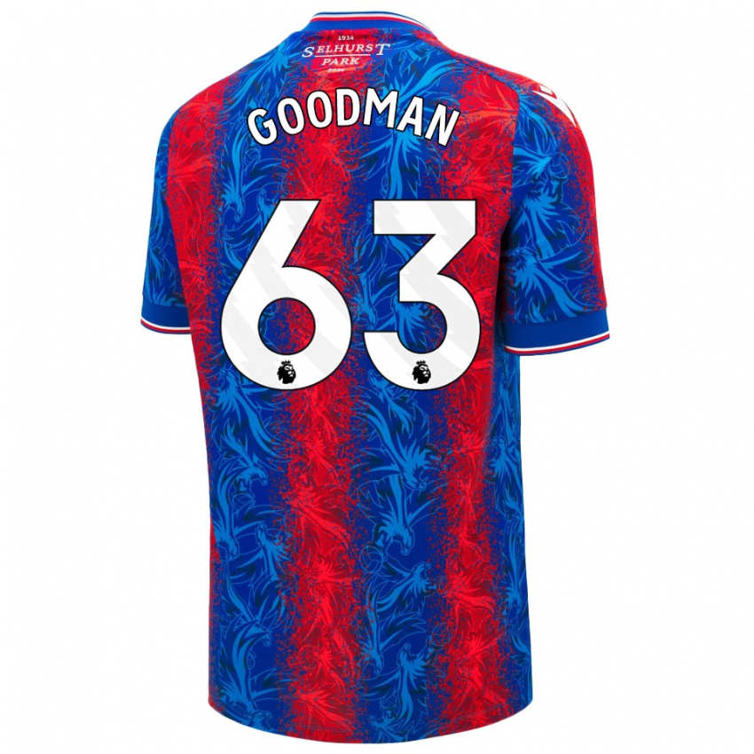 Homem Camisola Owen Goodman #63 Listras Azul Vermelha Principal 2024/25 Camisa Brasil