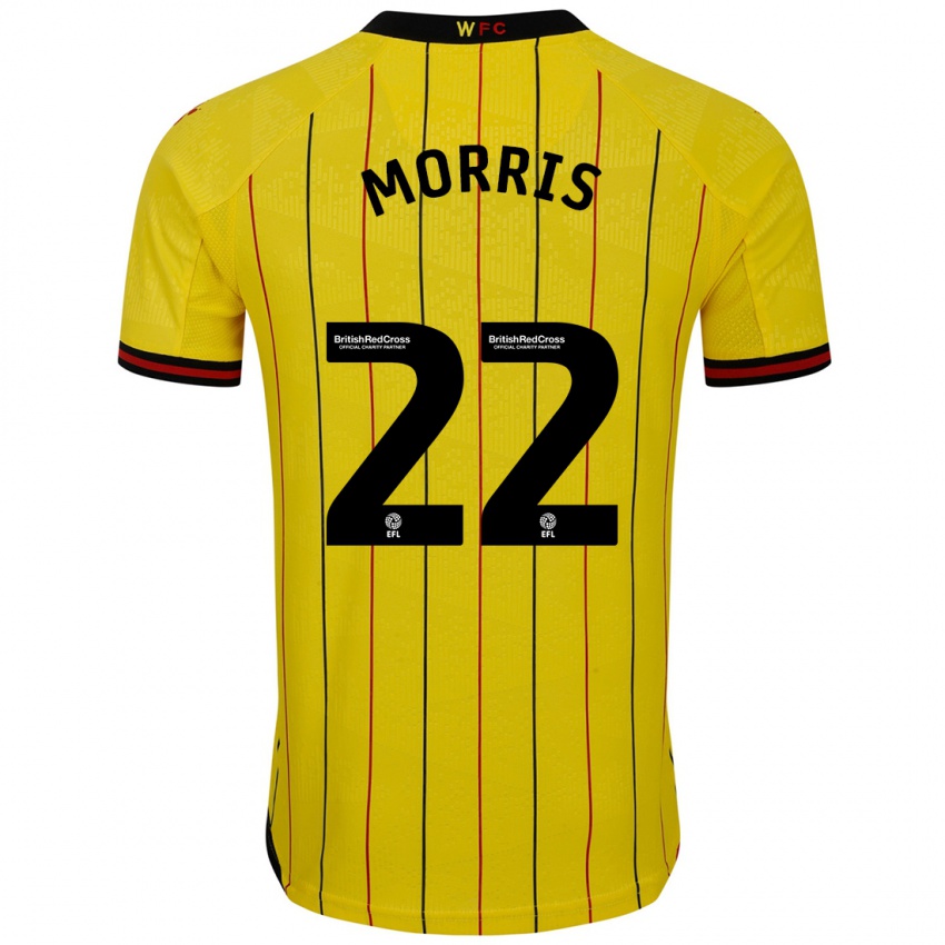 Homem Camisola James Morris #22 Preto Amarelo Principal 2024/25 Camisa Brasil