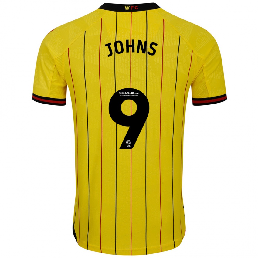 Homem Camisola Carly Johns #9 Preto Amarelo Principal 2024/25 Camisa Brasil