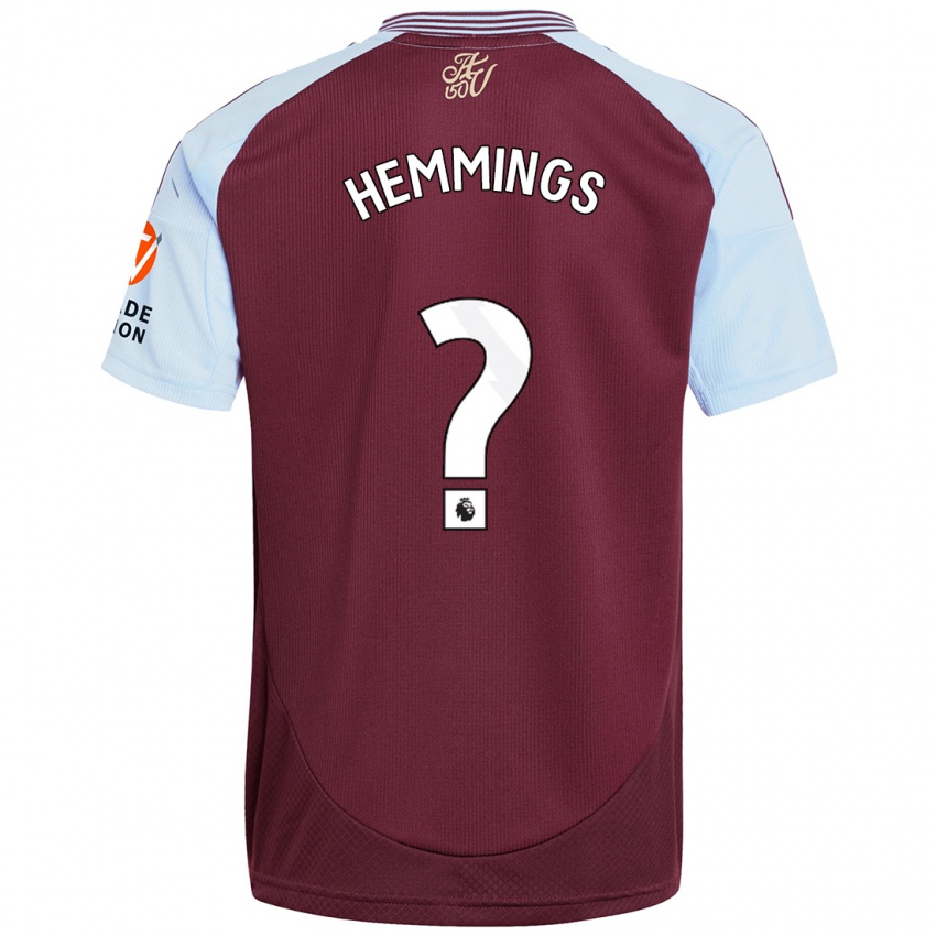 Homem Camisola George Hemmings #0 Crédito Borboleta Azul Principal 2024/25 Camisa Brasil