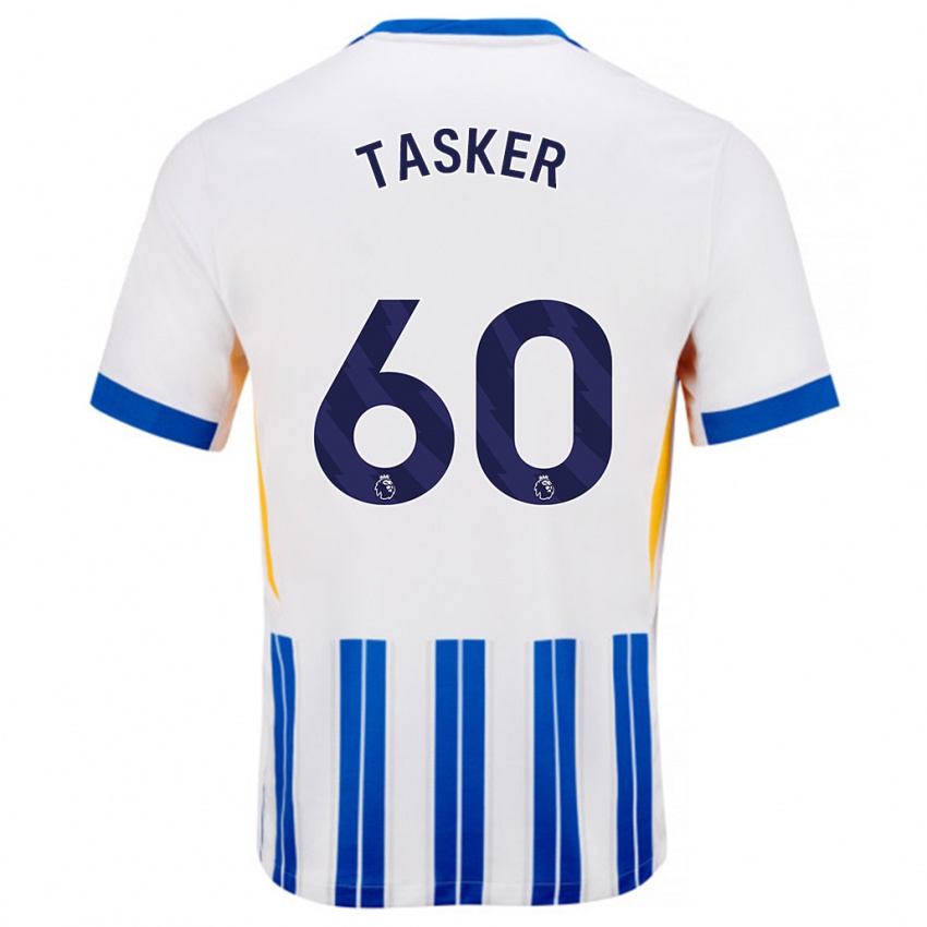 Homem Camisola Charlie Tasker #60 Branco Azul Principal 2024/25 Camisa Brasil