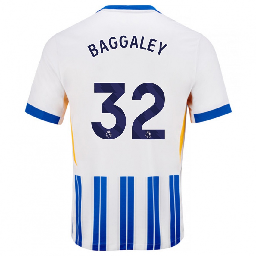 Homem Camisola Sophie Baggaley #32 Branco Azul Principal 2024/25 Camisa Brasil