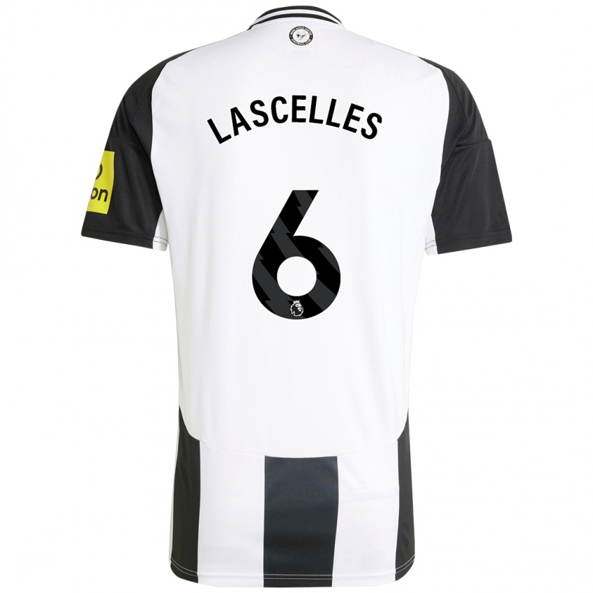 Homem Camisola Jamaal Lascelles #6 Preto Branco Principal 2024/25 Camisa Brasil