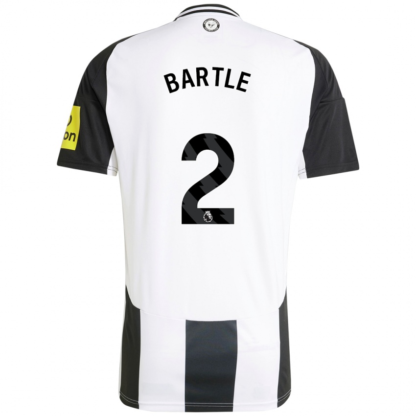 Homem Camisola Jodie Bartle #2 Preto Branco Principal 2024/25 Camisa Brasil