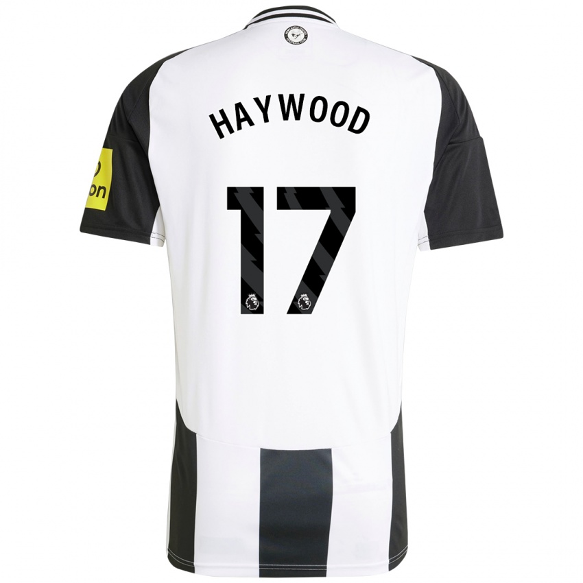 Homem Camisola Sophie Haywood #17 Preto Branco Principal 2024/25 Camisa Brasil