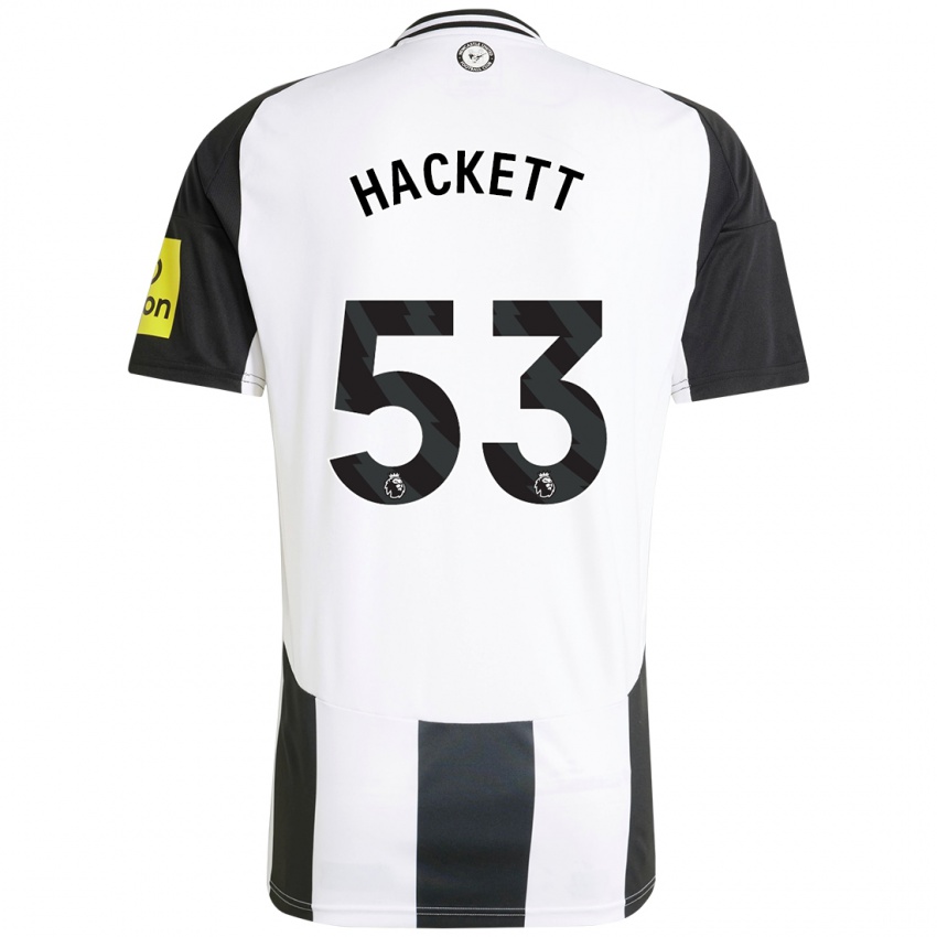 Homem Camisola Jordan Hackett #53 Preto Branco Principal 2024/25 Camisa Brasil