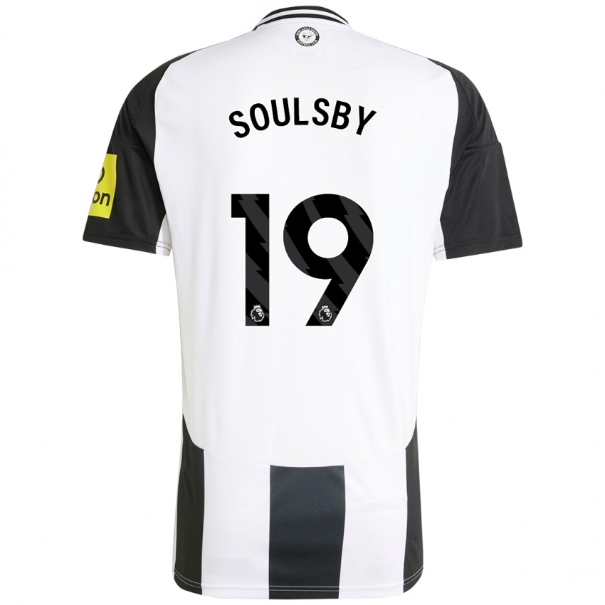 Homem Camisola Anna Soulsby #19 Preto Branco Principal 2024/25 Camisa Brasil