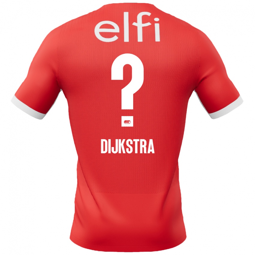 Homem Camisola Elijah Dijkstra #0 Branco Vermelho Principal 2024/25 Camisa Brasil