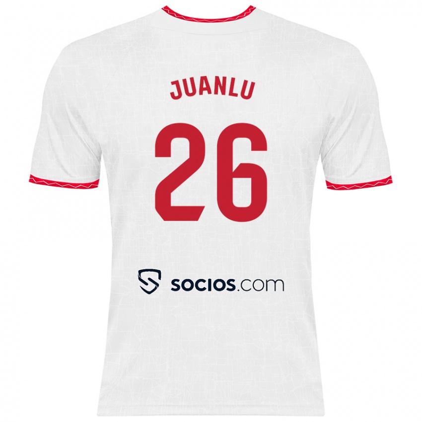 Homem Camisola Juanlu Sánchez #26 Vermelho Branco Principal 2024/25 Camisa Brasil