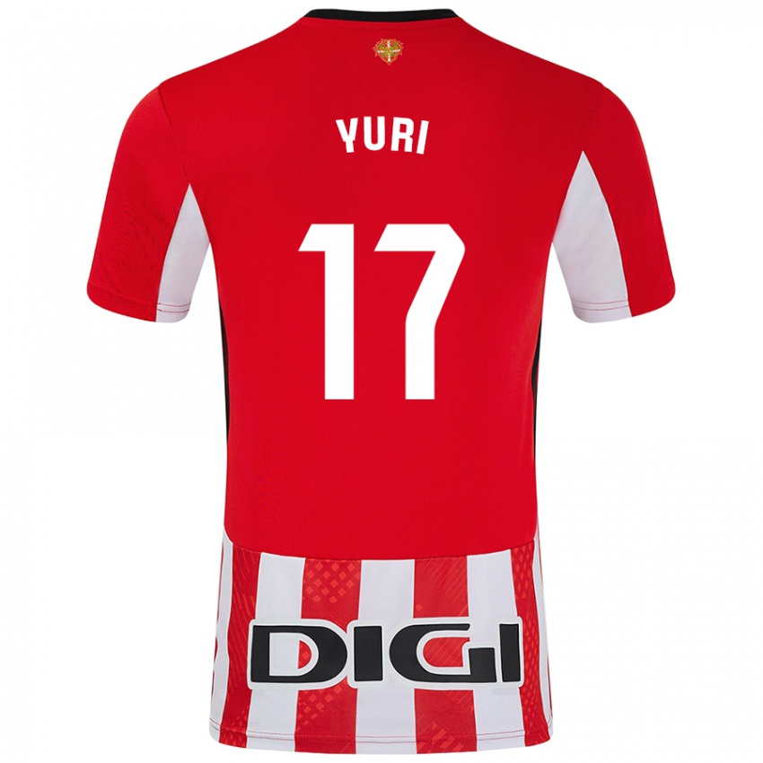 Homem Camisola Yuri Berchiche #17 Branco Vermelho Principal 2024/25 Camisa Brasil