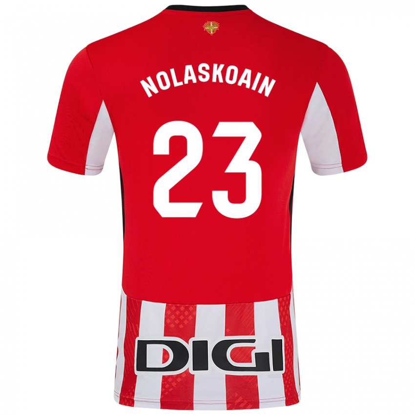 Homem Camisola Peru Nolaskoain #23 Branco Vermelho Principal 2024/25 Camisa Brasil