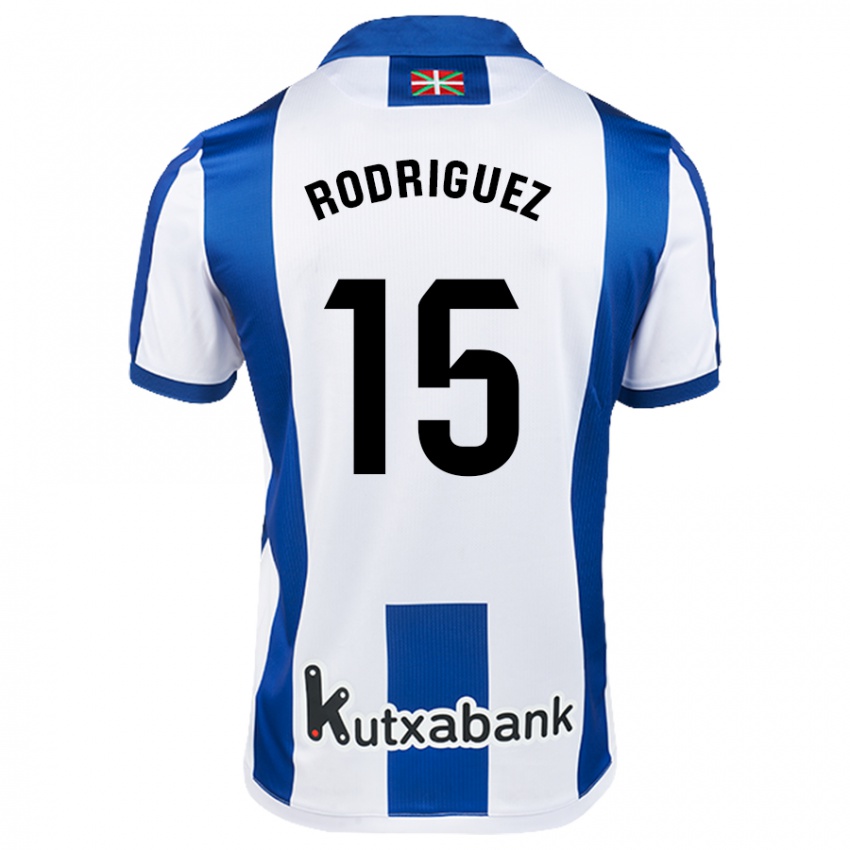 Homem Camisola Peru Rodriguez #15 Azul Branco Principal 2024/25 Camisa Brasil