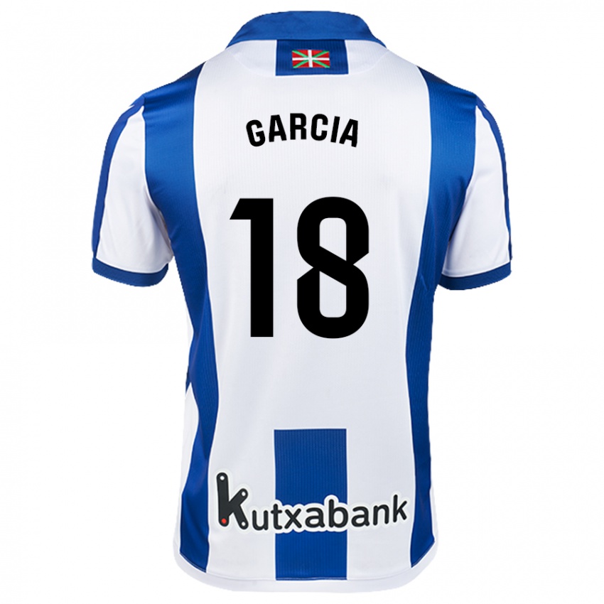 Homem Camisola Eder García #18 Azul Branco Principal 2024/25 Camisa Brasil