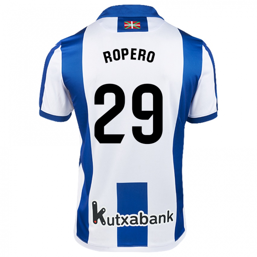 Homem Camisola Iker Ropero #29 Azul Branco Principal 2024/25 Camisa Brasil