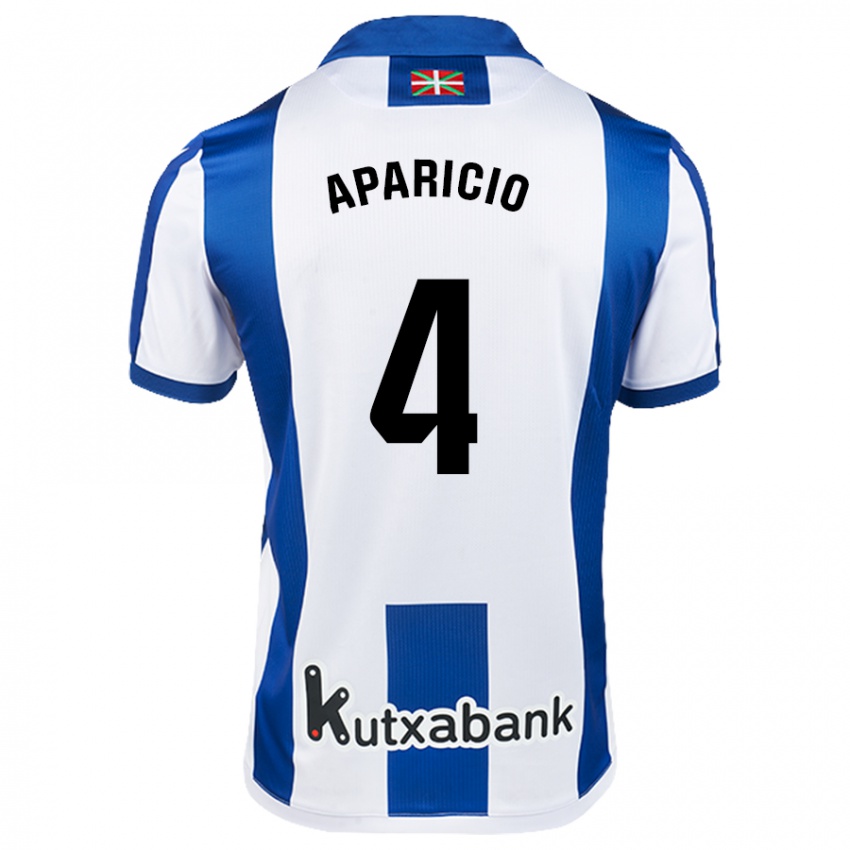 Homem Camisola Nahia Aparicio Jaular #4 Azul Branco Principal 2024/25 Camisa Brasil