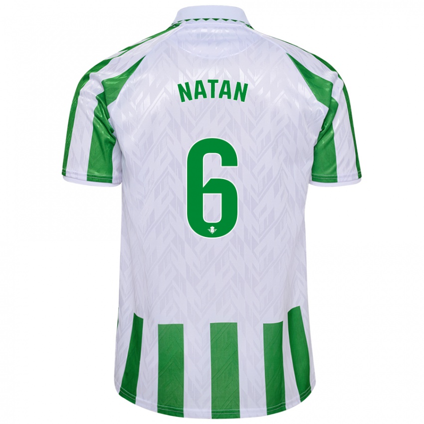 Homem Camisola Natan #6 Riscas Brancas Verdes Principal 2024/25 Camisa Brasil