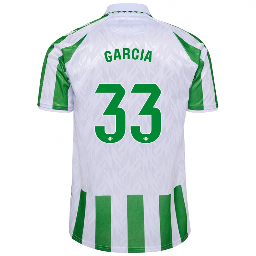 Homem Camisola Pablo García #33 Riscas Brancas Verdes Principal 2024/25 Camisa Brasil