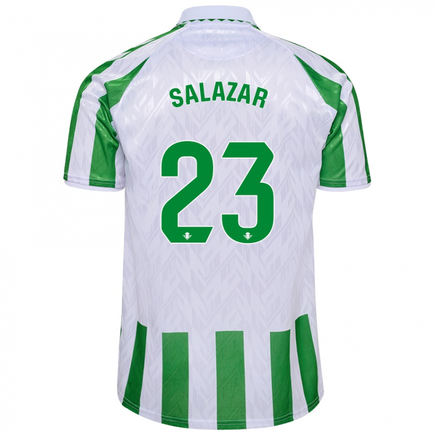 Homem Camisola Noelia Salazar #23 Riscas Brancas Verdes Principal 2024/25 Camisa Brasil