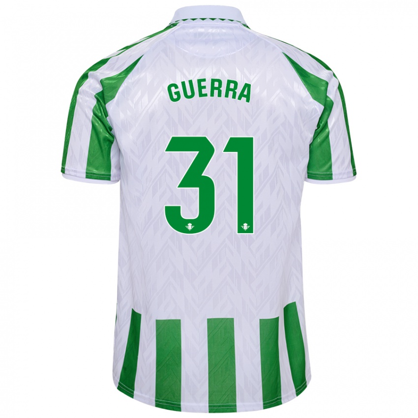 Homem Camisola Ana Guerra Morcillo #31 Riscas Brancas Verdes Principal 2024/25 Camisa Brasil