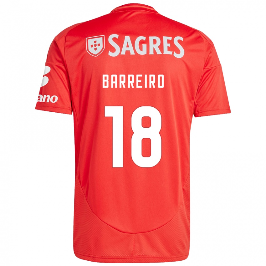 Homem Camisola Leandro Barreiro #18 Vermelho Branco Principal 2024/25 Camisa Brasil