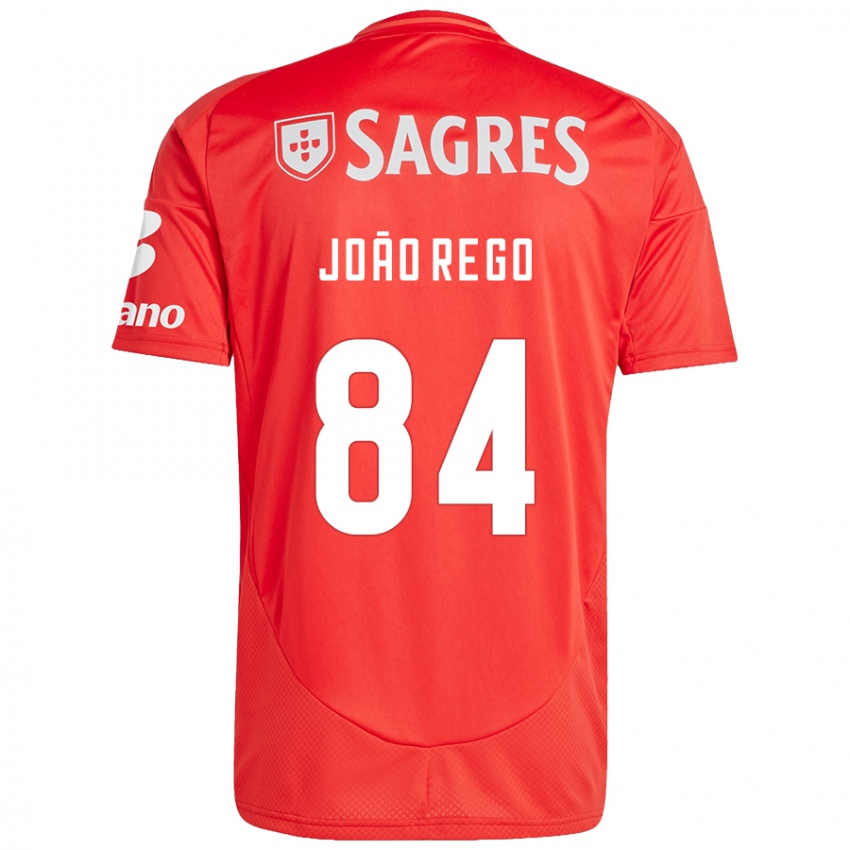 Homem Camisola João Rêgo #84 Vermelho Branco Principal 2024/25 Camisa Brasil