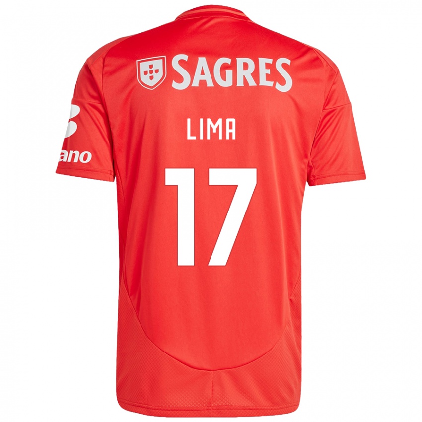 Homem Camisola Ivan Lima #17 Vermelho Branco Principal 2024/25 Camisa Brasil