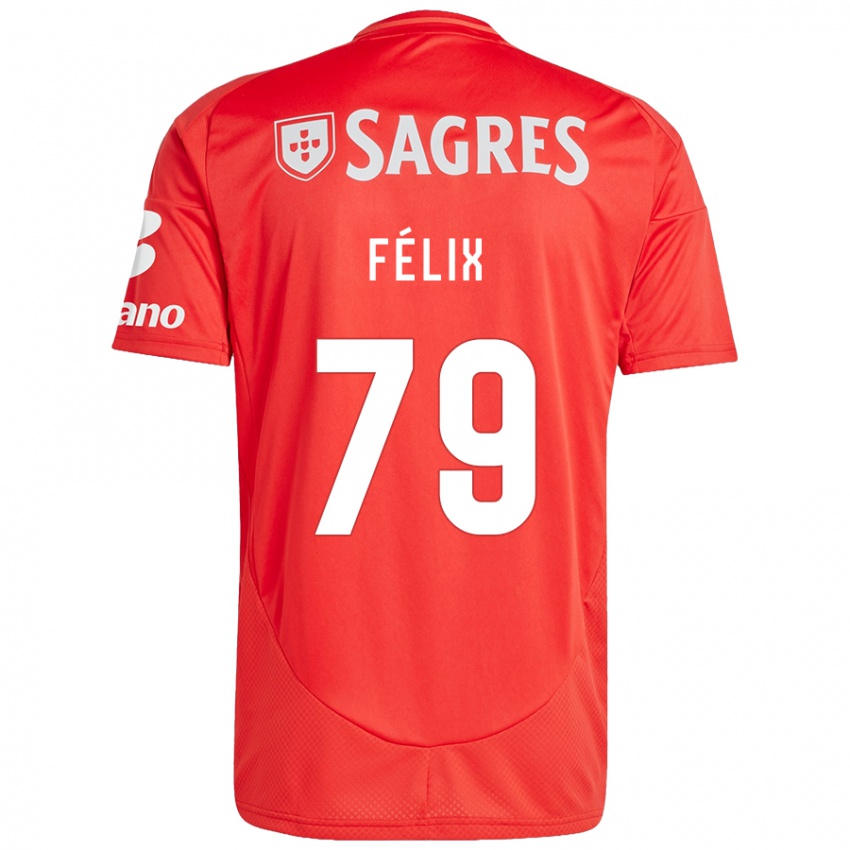 Homem Camisola Hugo Félix #79 Vermelho Branco Principal 2024/25 Camisa Brasil