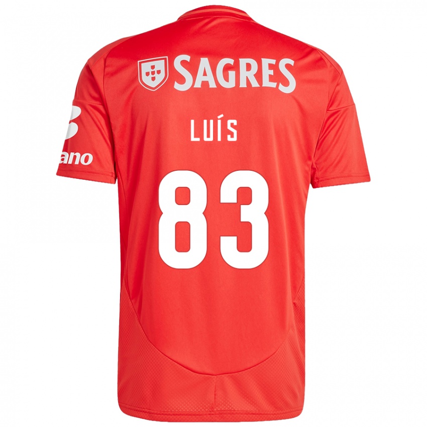 Homem Camisola Rafael Luís #83 Vermelho Branco Principal 2024/25 Camisa Brasil