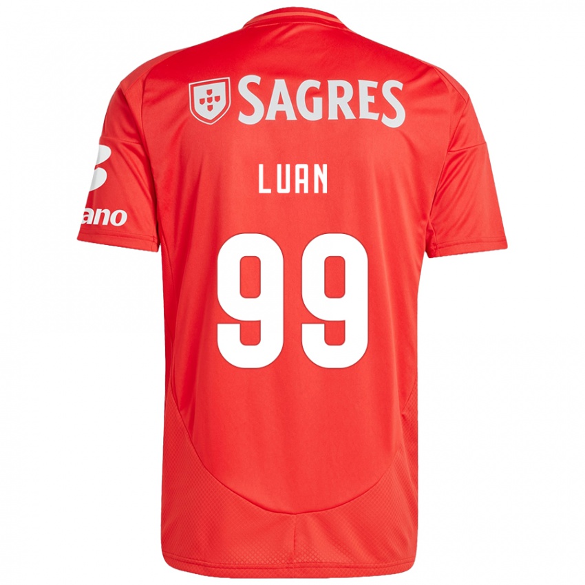 Homem Camisola Luan #99 Vermelho Branco Principal 2024/25 Camisa Brasil