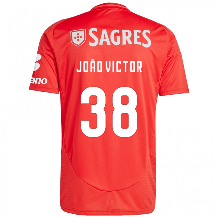 Homem Camisola Joao Victor #38 Vermelho Branco Principal 2024/25 Camisa Brasil