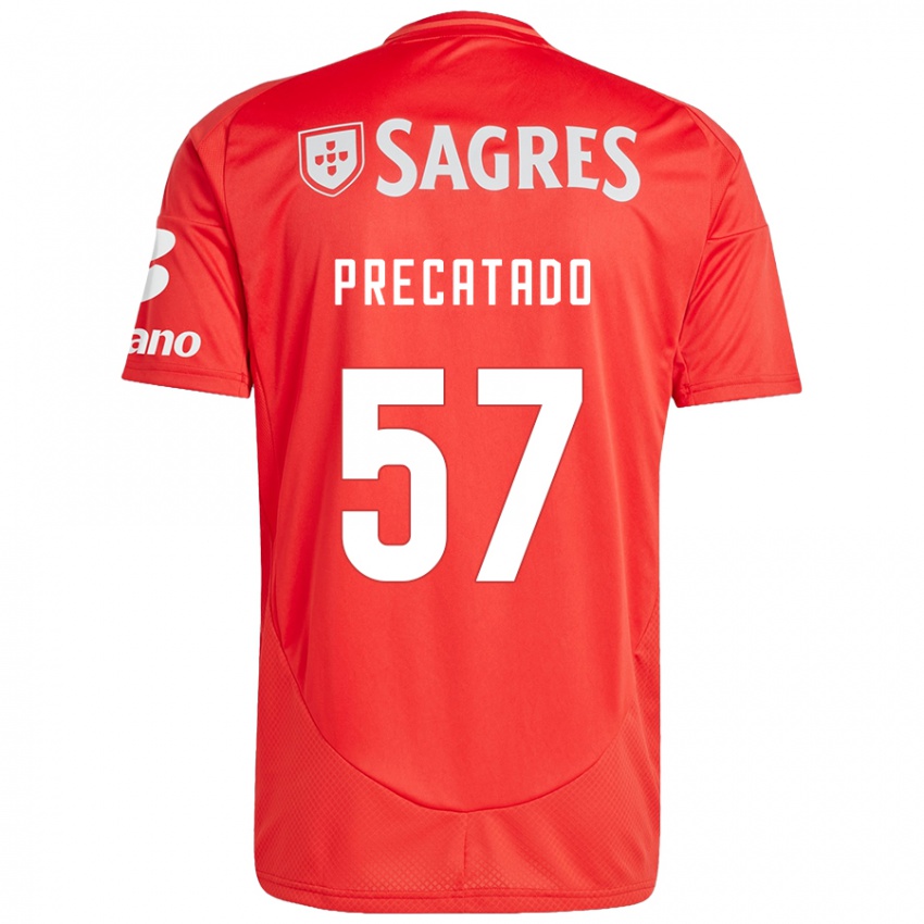 Homem Camisola Precatado #57 Vermelho Branco Principal 2024/25 Camisa Brasil