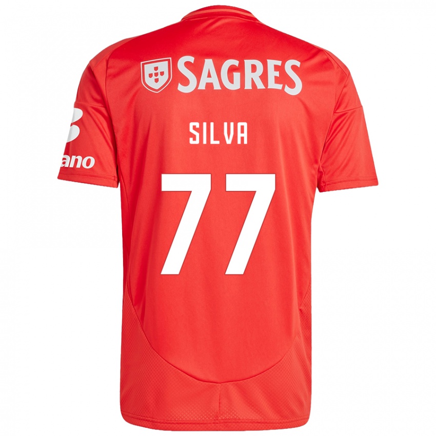 Homem Camisola Jessica Silva #77 Vermelho Branco Principal 2024/25 Camisa Brasil