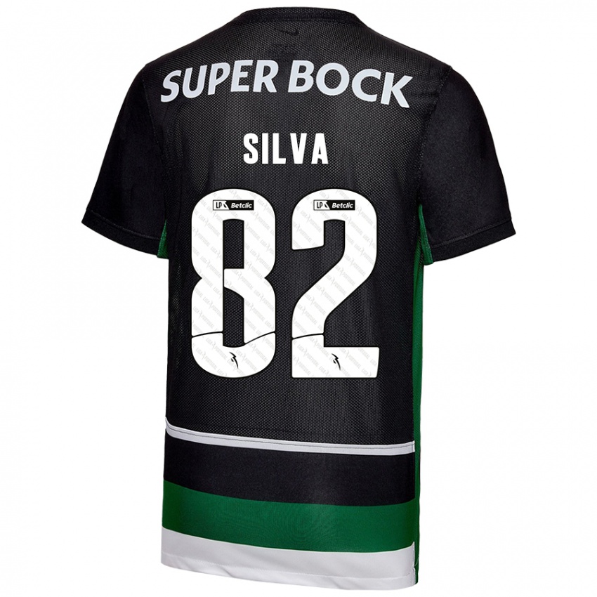 Homem Camisola Gabriel Silva #82 Preto Branco Verde Principal 2024/25 Camisa Brasil