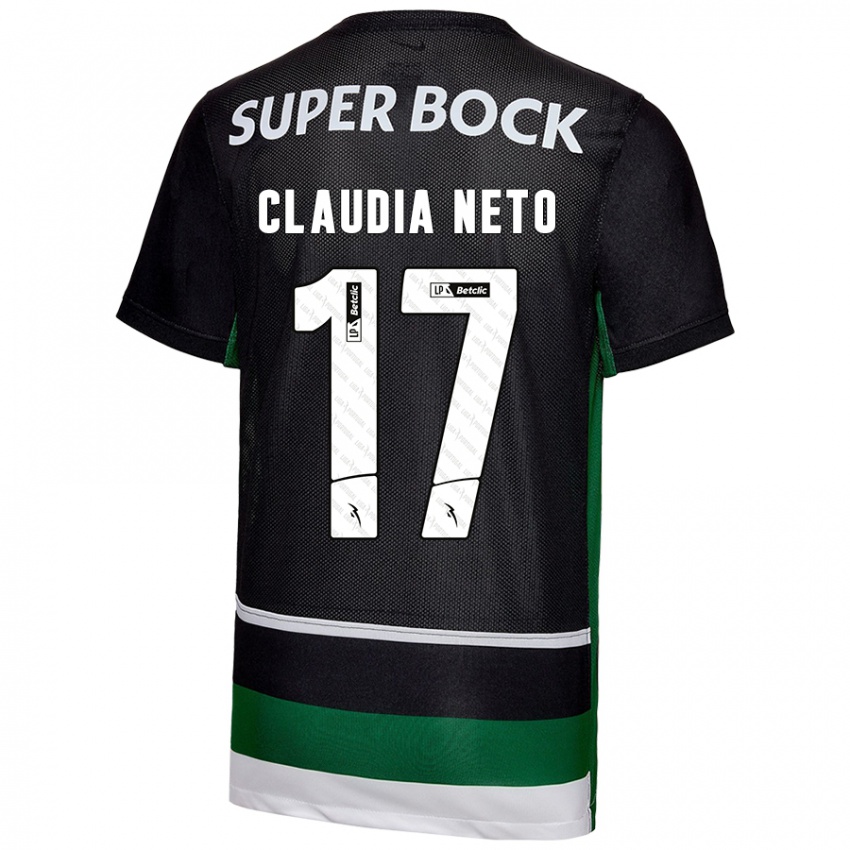 Homem Camisola Cláudia Teresa Pires Neto #17 Preto Branco Verde Principal 2024/25 Camisa Brasil