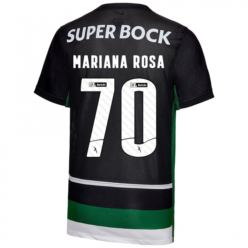 Homem Camisola Mariana Silva Pinto Vilaça Da Rosa #70 Preto Branco Verde Principal 2024/25 Camisa Brasil