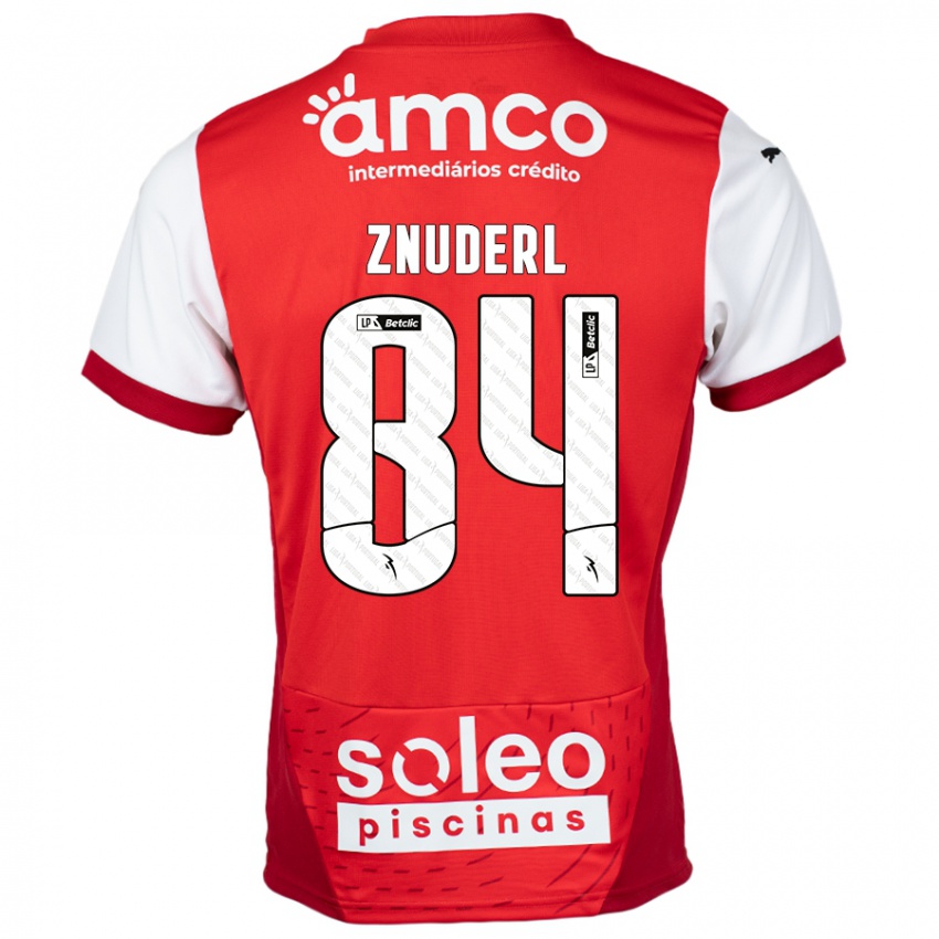 Homem Camisola Tai Znuderl #84 Vermelho Branco Principal 2024/25 Camisa Brasil