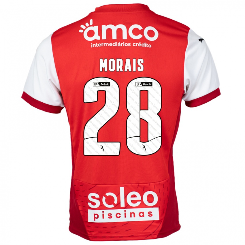 Homem Camisola Patrícia Morais #28 Vermelho Branco Principal 2024/25 Camisa Brasil