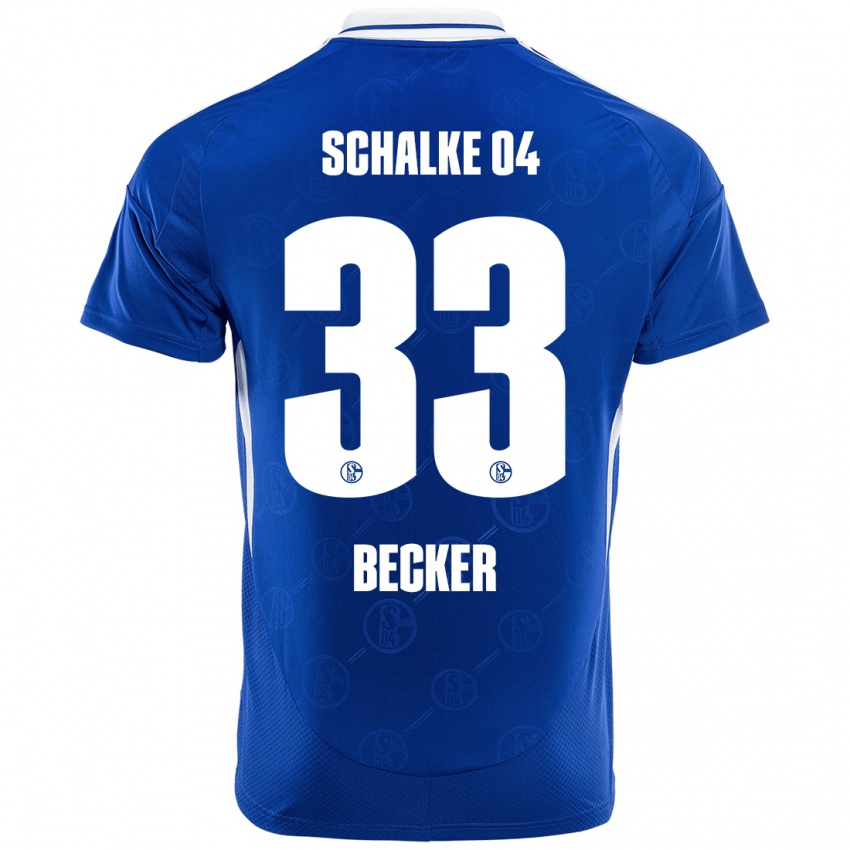 Homem Camisola Vitalie Becker #33 Azul Real Principal 2024/25 Camisa Brasil