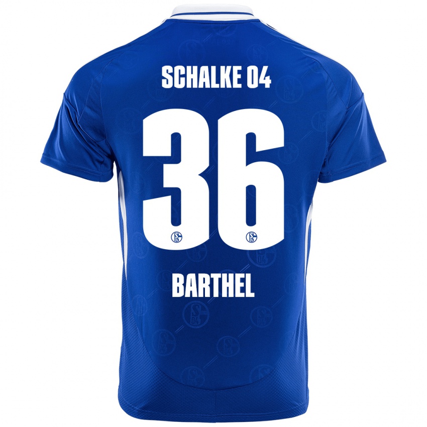 Homem Camisola Niklas Barthel #36 Azul Real Principal 2024/25 Camisa Brasil