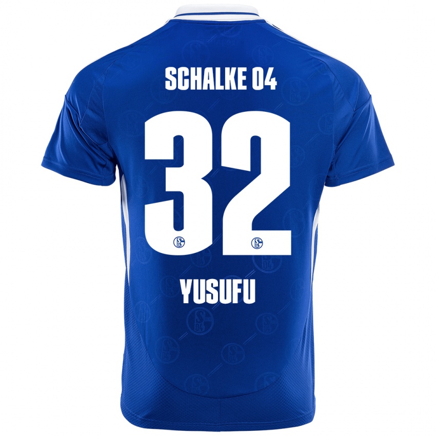 Homem Camisola Faaris Yusufu #32 Azul Real Principal 2024/25 Camisa Brasil